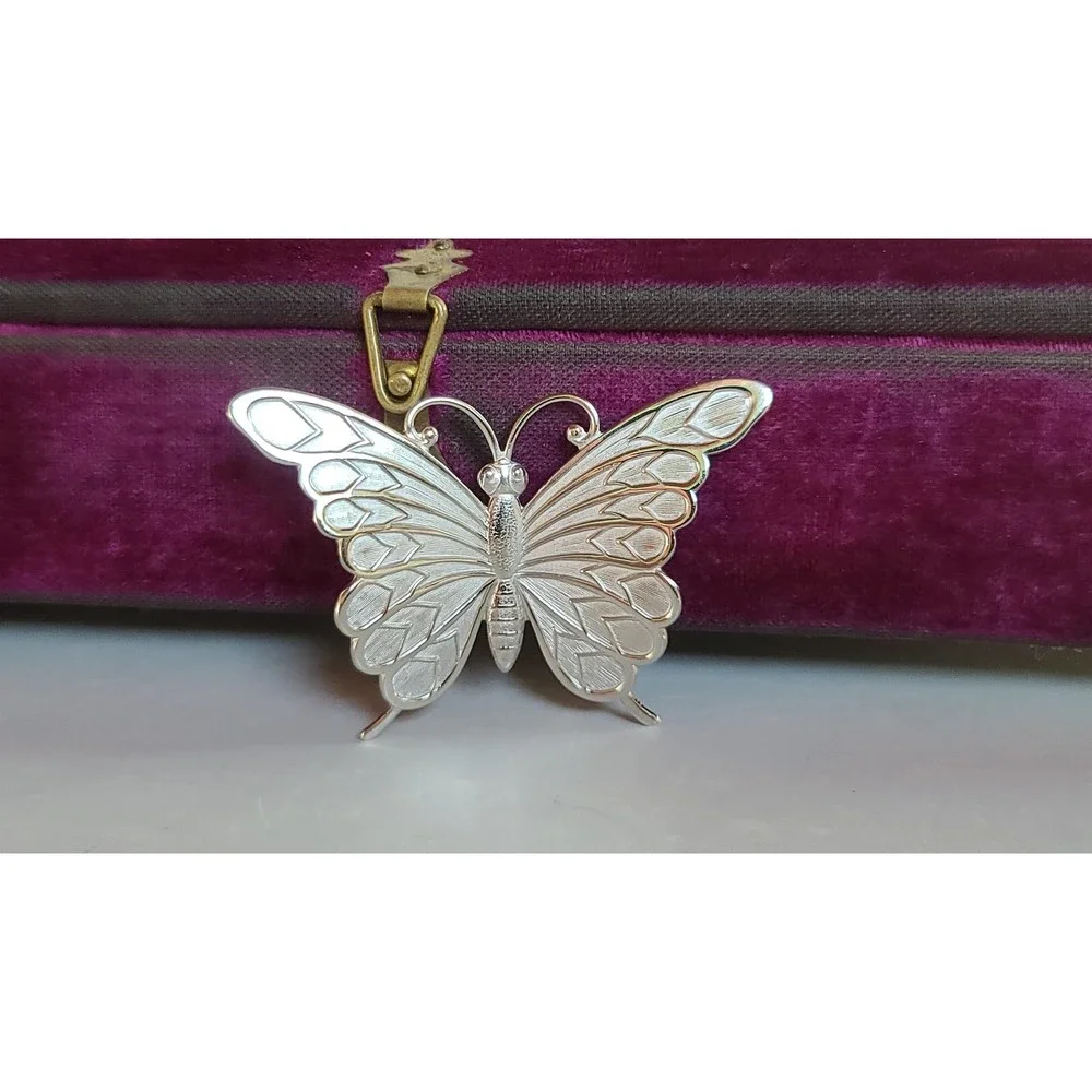 Vintage Beau Sterling Butterfly Brooch